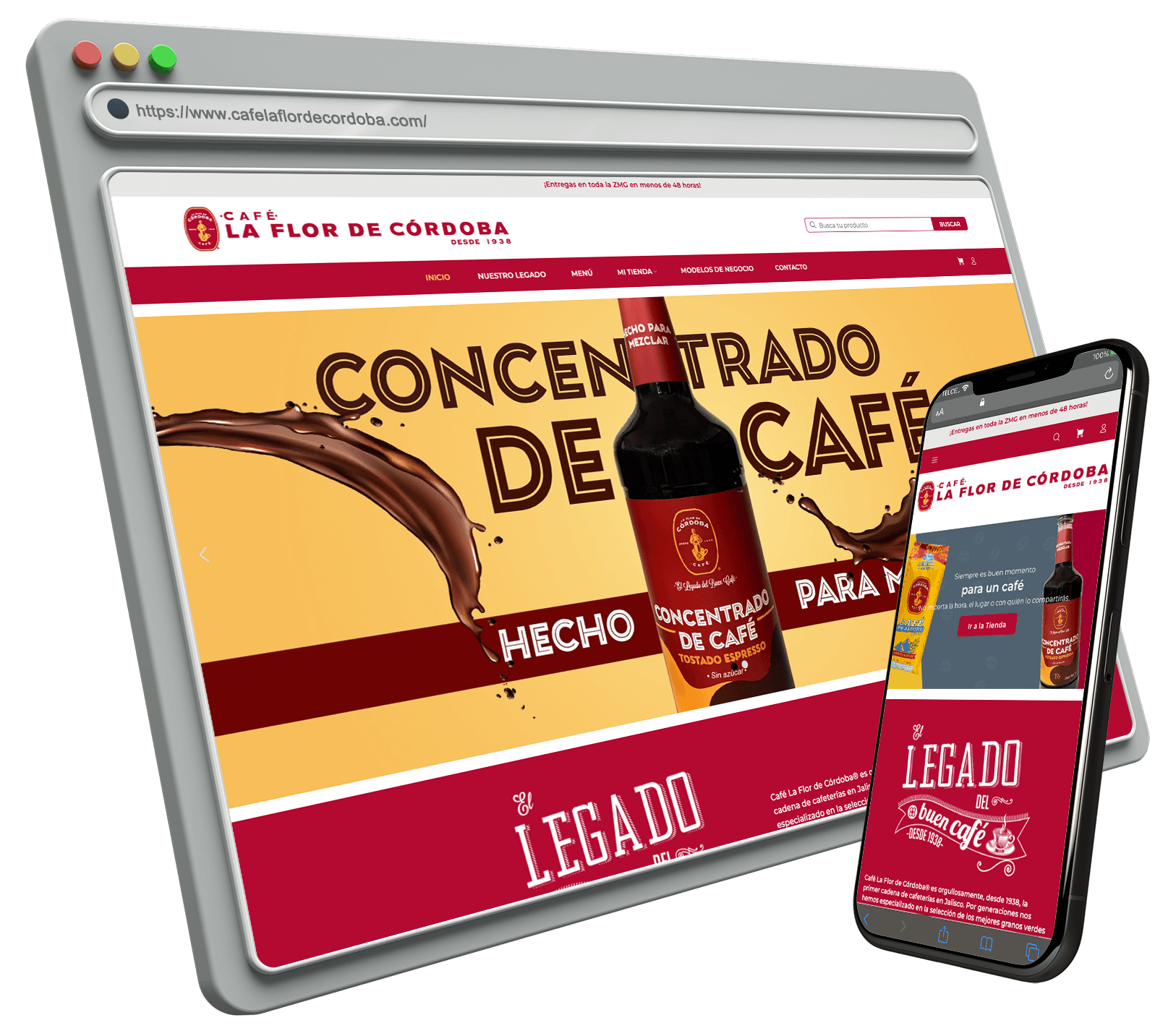 Mockup la flor de cordoba