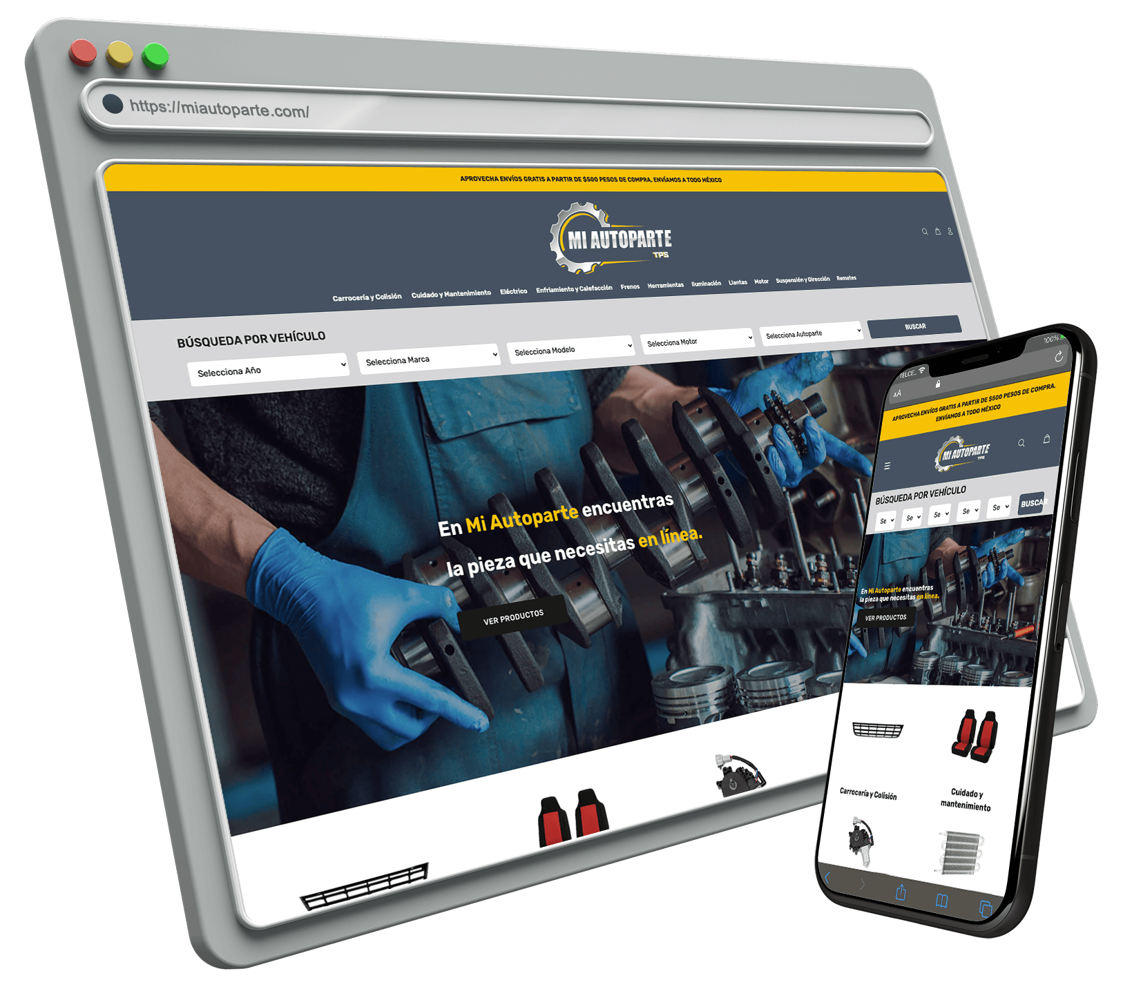 Mockup mi autoparte